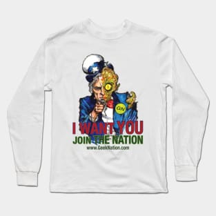 Alien Uncle Sam Long Sleeve T-Shirt